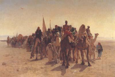 leon belly Pilgrims Going to Mecca (san11) Spain oil painting art